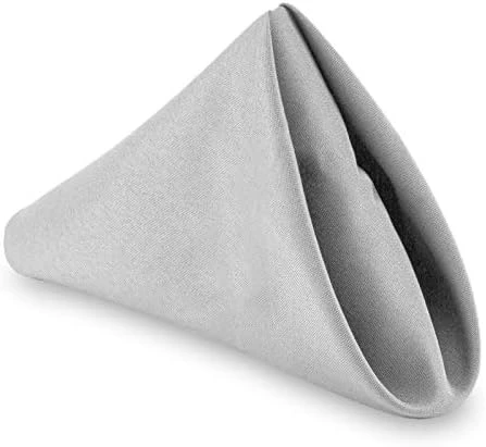 - 1 Dozen 20" Oversized Cloth Dinner Table Napkins - Machine Washable Restaurant/Wedding/Hotel Quality Polyester Fabric - White - Image 14