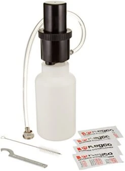 BF CK-1P04 Beer Line Cleaning Kit Bottle With 4 0.5-oz Packets Of Cleaner, 1 Quart, Black