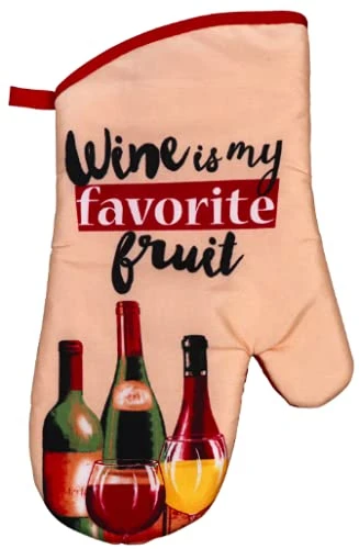 Kitchen Decor - Potholders (5 Pc) Wine Is My Favorite Fruit Home Decorations - Kitchen Towels - Oven Mitt - Kitchen Linen Set - Image 2