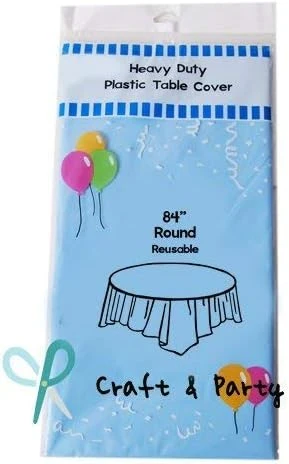 (12-Pack Heavy Duty Plastic Table Covers Tablecloth (Reusable) (Rectangle 54" X 108", White) - Image 11