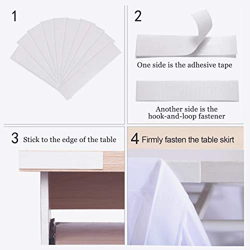 14ft White Tulle Table Skirt For Round Or Rectangle Tables Dessert Tutu Table Skirting For Wedding Baby Shower Birthday Party Decorate(L 14(ft),H 30in) - Image 3