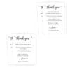 100 Wedding Thank You Place Setting Cards, Wedding Table Centerpieces And Wedding Decorations, Wedding Table Decorations, Wedding Favors For Guests, 4 X 6 In