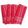 Lyon, Set Of 4 Napkins, 20 X 20, Cherry W/White