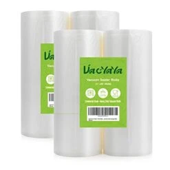 4 Pack 11X50 Rolls (Total 200 Feet) Vacuum Sealer Bags Rolls With BPA Free,Heavy Duty,Great For Sous Vide And Vac Seal Storage Rolls