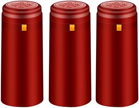 PVC Heat Shrink Capsules 120 Count 3 Colors Wine Shrink Wrap Wine Bottle Corks Capsules For Professional, Wine Cellars And Home Use - Black, Red, Gold - Image 11