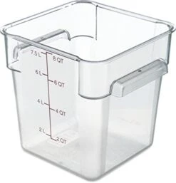 10723AF07 StorPlus Square Container Only, Polycarbonate, 8 Quart, Purple