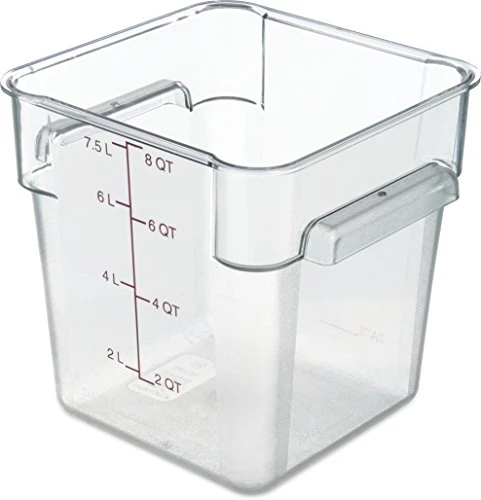 10723AF07 StorPlus Square Container Only, Polycarbonate, 8 Quart, Purple