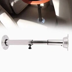 Aluminum Adjustable Table Pedestal Stand 565mm-720mm/22"-28" Silver Table Pedestal Stand Base For Marine Boat Caravan Motorhome