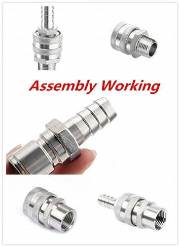 2pcs Brewing Stainless Steel 1/2" Barb Male Quick Disconnect Homebrew Fitting Connector Homebrewing - Image 4