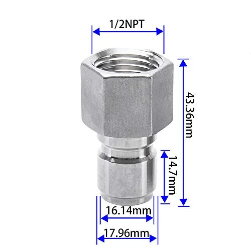 Brewing Beer Stainless Steel Male Quick Disconnect FPT 1/2 Inch - Image 2