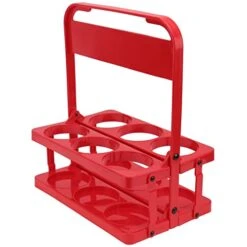 Shelves Drinks Carrier- Plastic Beer Portable Folding Basket, Beer Wine Bottle Holders Beer Rack Carrier Beverage Delivery Carrier For Food Delivery And Take Out (Red) Cargo Racks Shelf