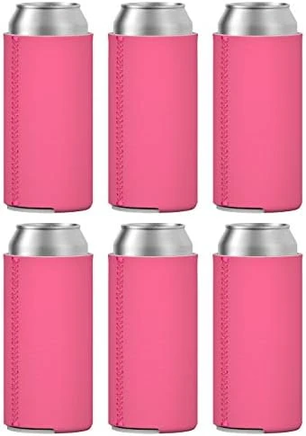 TahoeBay Slim Can Coolers - Blank Neoprene Beer Sleeves (White) - Image 14