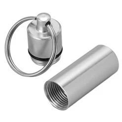 Shanrya Drone Metal Storage Tank, Metal Rocker Storage Bottle Ultralight Wear Resistant Aluminum Alloy For FPV