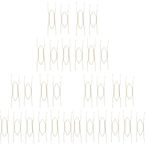 30 Pcs Wire Plate Hanger Plate Spring Hook Wall Plate Hanger For Decorative Plate