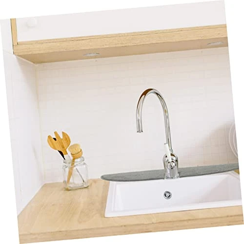 Holibanna Sink Protector Faucet Absorbent Mats Faucet Drip Catcher Absorbent Sink Mat Sink Faucet Mats Faucet Countertop Protector Faucet Absorbent Pads Dripping Faucet Washable Sink Mat - Image 3