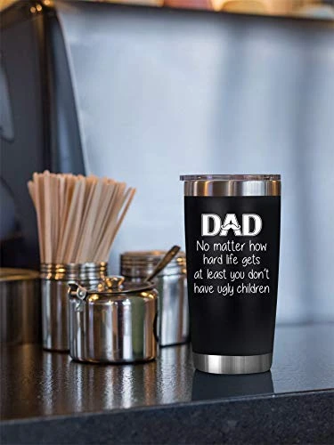 Gifts For Dad From Daughter, Son, Kids - Birthday Gifts For Dad, New Dad - Dad Gifts For Dad, Husband, Men - Best Dad Bday Present Idea For Father, Bonus Dad From Daughter, Son - 20Oz Tumbler - Image 4