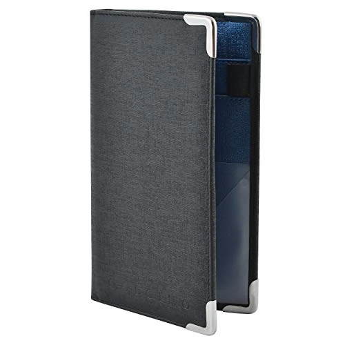 Golgino Server Book For Waitress & Waiter 9 X 5 Inch, Two Zipper Pockets & ID Holder, Premium Receipt Organizer Wallet Fits Aprons, 11 Money Pockets Perfect For Server Banking (Black/Blue) - Image 2