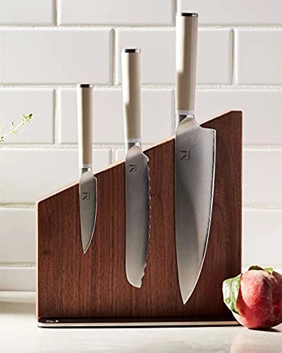 ATERIAL Knife Trio + Stand (Cool Neutral/Walnut) - Image 2