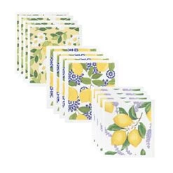 Swedish Sponge Cloths, Lemons, 12 Pack
