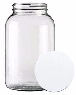Ne Gallon Wide Mouth Glass Jar And Lid For Vinegar Making