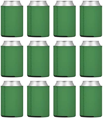 TahoeBay 12 Neoprene Can Sleeves For Standard 12 Ounce Cans Blank Beer Coolers (Red, 12) - Image 8