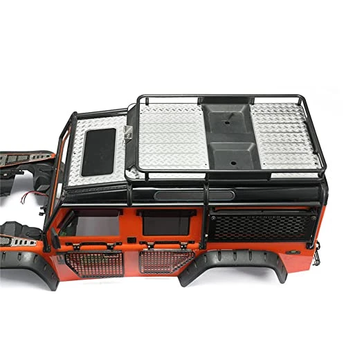 Replacement Part For Stainless Steel Luggage Rack Anti-skid Plate For 1/10 Defender RC CarRoof Carrier Board Plate Upgrade Parts - (Color: Silver) - Image 3