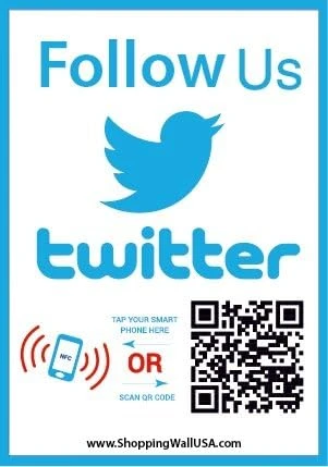 Sell Your Things - QR Code And NFC Tag - Easily Programmable - One - Sided Storefront Window Decal - Image 11