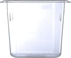 3068807 Plastic Food Pan, 1/9 Size, 6 Inches Deep, Clear