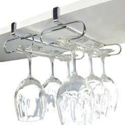 18-8 Stainless Steel Screws Drilling Unnecessary Unnecessary Japan-made Wine Glass Holder Double (japan Import) By Unknown