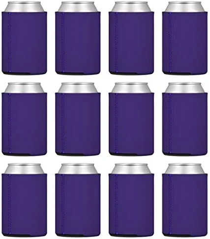 TahoeBay 12 Neoprene Can Sleeves For Standard 12 Ounce Cans Blank Beer Coolers (Red, 12) - Image 9