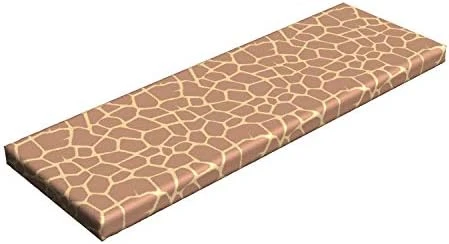 Black And Grey Bench Pad, Antique Old Style Mosaic Tiles With Circles Little Flowers And Lines, Standard Size HR Foam Cushion With Decorative Fabric Cover, 45" X 15" X 2", Black Grey - Image 7