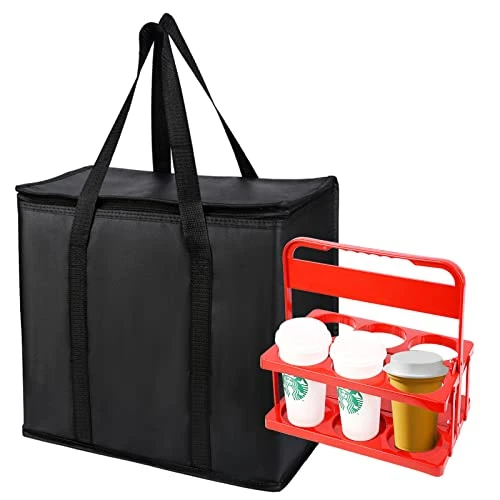 2 Pack Jumbo Chillout Thermal Tote, Foldable Insulated & Reusable Food Delivery Bag For Groceries, Potlucks, Sundries & More Cooler Bag Insulated Grocery Bags Large Freezer Shopping - Image 14