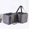Oxford Cloth Portable Storage Basket Custom Household Goods Finishing Storage Basket Foldable Non-Woven Tote Bag
