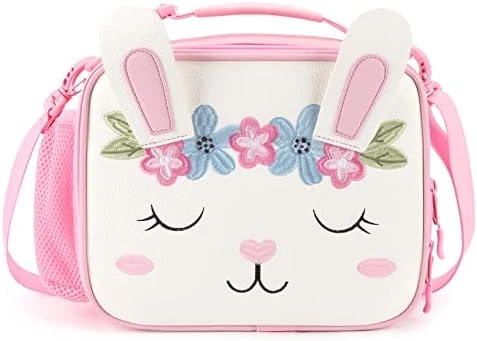 Kids Unicorn Insulated Lunch Box For Girls Rainbow Bag With Water Bottle Holder(Pink Blue Rainbow) - Image 14