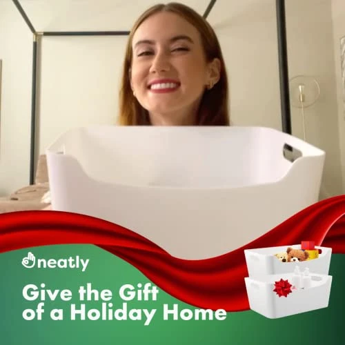 Pantry Organization And Storage Baskets, Pantry Organizer Bins White Pantry Storage Bin Plastic Storage Bins Pantry Plastic Bin Organization Under Sink Organizers And Storage Container Organizing Bin - Image 2