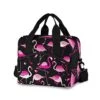 Pink Flamingo Animal Insulated Lunch Box Reusable Cooler Bags With Shoulder Strap For Women Men Adults, 19-Can (12.5L)
