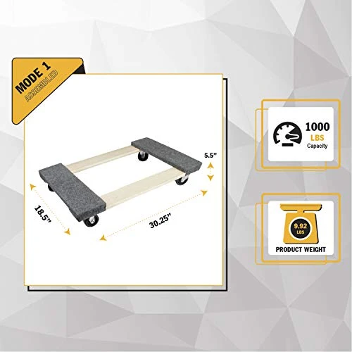 85-185 Furniture Dolly, 1000lb Capacity