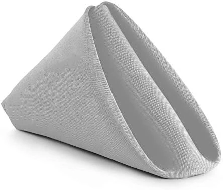 Cloth Napkins - 17 X 17 Inch Fuchsia Solid Washable Polyester Dinner Napkins - Set Of 12 Napkins With Hemmed Edges - Great For Weddings, Parties, Holiday Dinner & More - Image 3