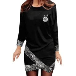 Sweatshirts For Women Loose Fit Fall Plus Size Sweatshirts Long Sleeve Crew Neck Christmas Print Pullover Top Fall