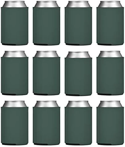 TahoeBay 12 Neoprene Can Sleeves For Standard 12 Ounce Cans Blank Beer Coolers (Red, 12) - Image 12
