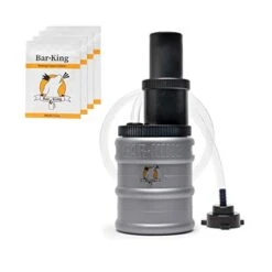 Bar-King Quick-Connect Kegerator Beer Line Cleaning Kit. Finally, Cleaning Your Lines Is Simple! (Comes With Cleaning Powder) - For Standard Kegs