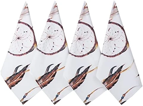 Kitchen Towels 100% Cotton, Dish Towels 20X31.5 Inch, Tea Towels Set Of 4 Highly Absorbent Boho For Kitchen Or Farmhouse Decor - Image 7