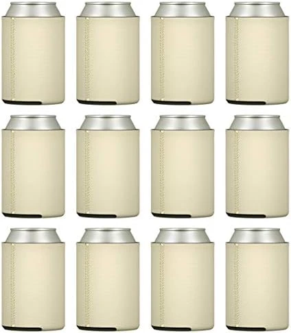 TahoeBay 12 Neoprene Can Sleeves For Standard 12 Ounce Cans Blank Beer Coolers (Red, 12) - Image 5