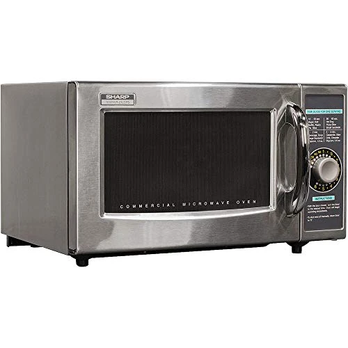 Sharp Harp R-21LCFS Medium Duty Commercial Microwave (Dial Timer, 1000-Watts, 120-Volts) (Update Of R-21LCF)