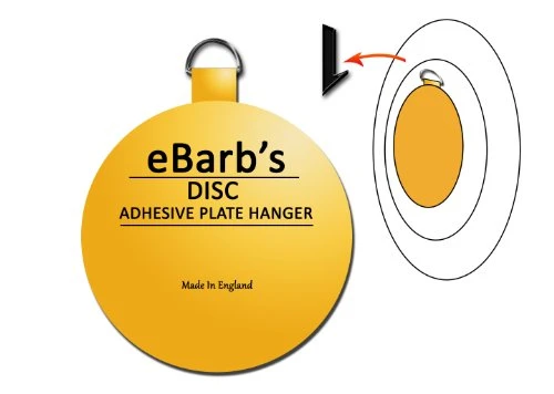 EBarb's"The Original" English Plate Hanger Disc-a Quantity Of Four 1.25 Inch Hangers - Image 3