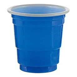 AMSCAN Shot Glasses, 1 Count (Pack Of 1), Royal Blue