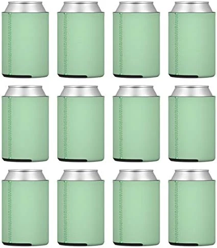 TahoeBay 12 Neoprene Can Sleeves For Standard 12 Ounce Cans Blank Beer Coolers (Red, 12) - Image 7