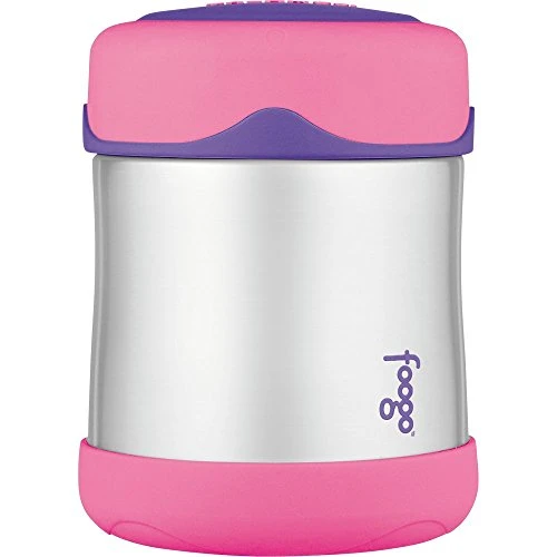 Thermos Hermos Foogo Vacuum Insulated Stainless Steel 10-Ounce Food Jar, Pink/Purple