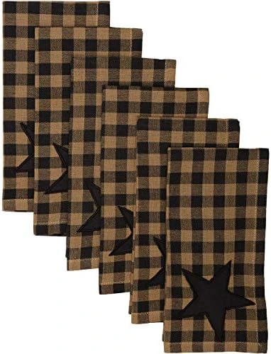 Lack Star Runner Woven 13x36 Country Rustic Kitchen Tabletop Design, Raven Black And Tan - Image 2