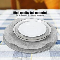 Plate Separators Storage, Set Of 48/24Pcs 3 Different Size, Thick And Premium Soft Felt Plate Dividers For Dish/Coffee Saucers Protecting And Stacking(48Pcs)